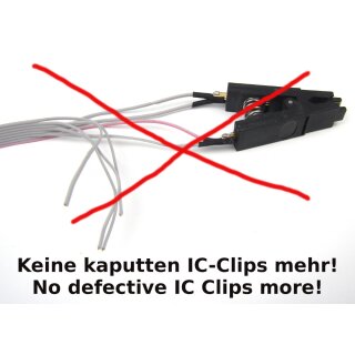 Adaptateur EEPROM, Clip de ligne 8 broches, clip de test Soic 8 sop8, Clip de prise Eeprom, prend en charge XPROG V6.12/UPA/Orange/CG PRO 9S12/iProg