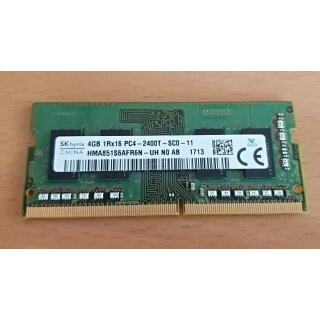 4GB 1Rx16 PC4-2400T-SC0-11 DDR4 Notebook RAM Arbeitsspeicher Modul