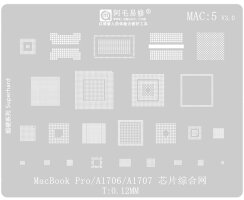 BGA Reballing Stencil for MacBook A1706 1707